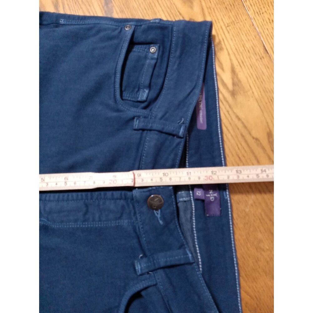 NYDJ Jeans 12 Womens BLUE  MARILYN STRAIGHT Preowned Summer Winter Casual Work - Picture 6 of 11